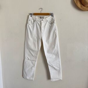 Everlane Cheeky High Rise Straight Jeans White 29